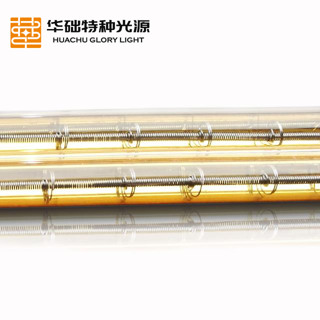 短波双孔镀金双端扁瓷头管